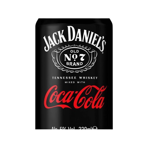 Jack Daniels whiskey met Coca Cola Blik 330 Milliliter