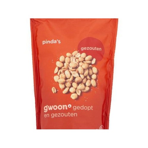 g'woon pinda's gezouten Zak 250 Gram