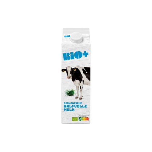 Bio+ halfvolle melk biologisch pak 1 liter