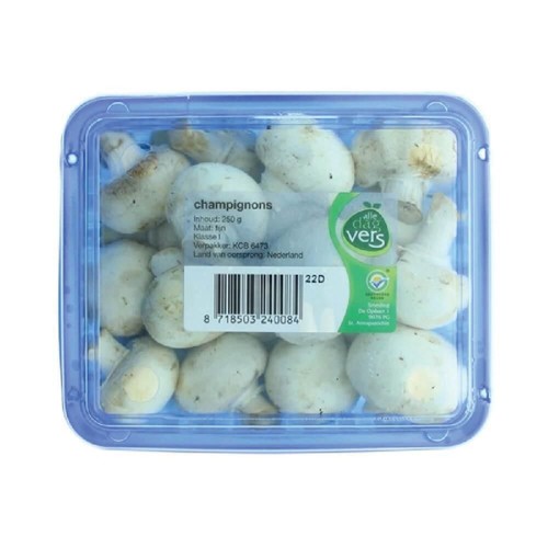 Witte champignons 250 gram