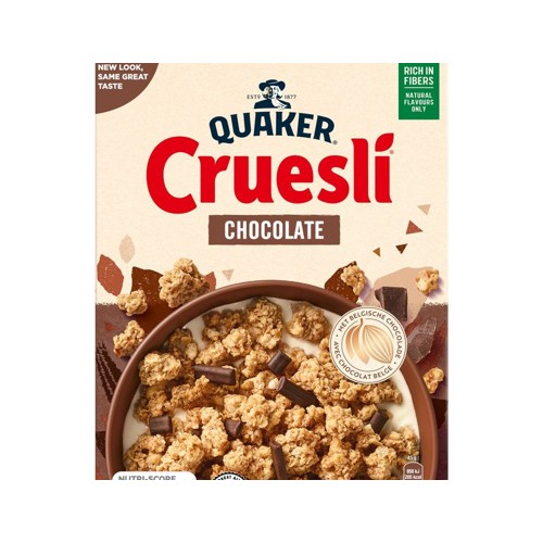 Quaker cruesli chocolade 450 gram