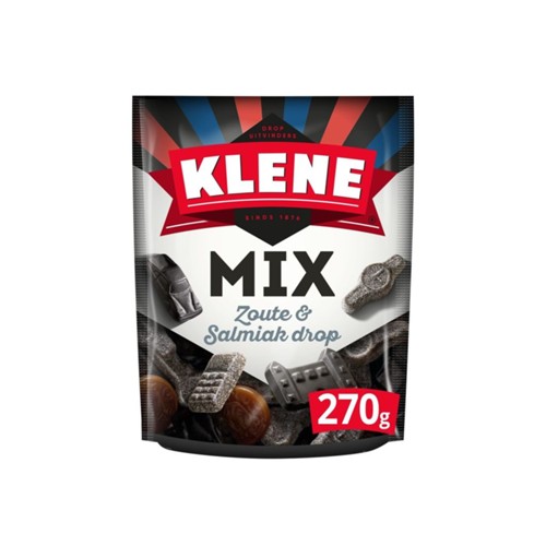 Klene mix zoute drop & salmiak drop 270 gr