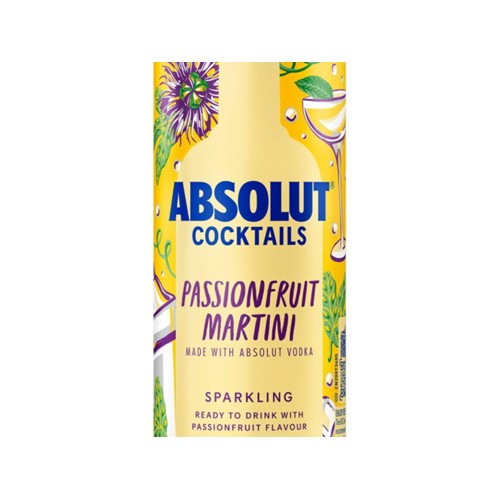 Absolut Cocktails Sparkling Passionfruit Martini 250 ml