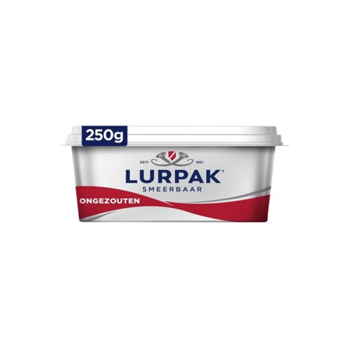 Lurpak roomboter ongezouten kuipje 250 gram