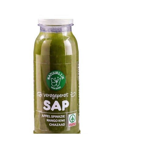 SPAR sap mango spinazie chia fles 250 ml