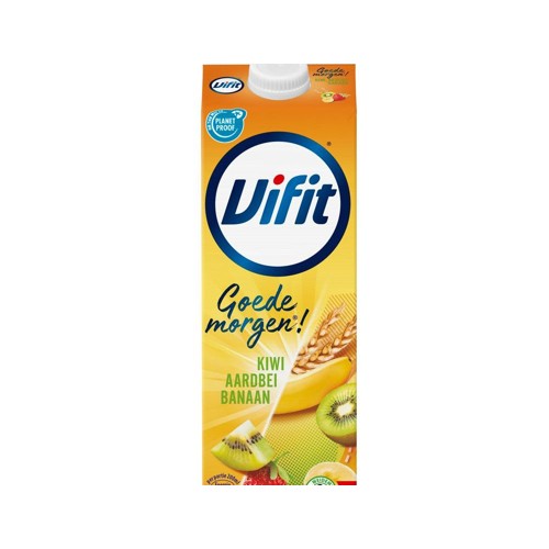 Vifit goedemorgen drink aardbei kiwi banaan 400ml