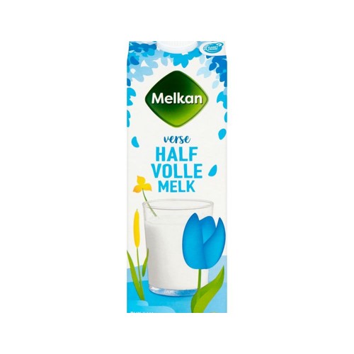 Melkan melk halfvol 1 liter
