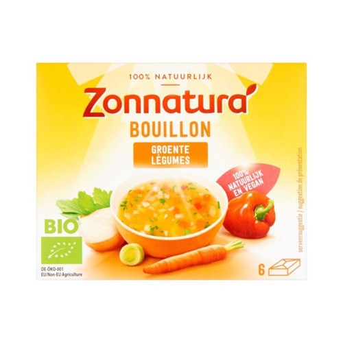 Zonnatura groentebouillontabletten 6 Stuks