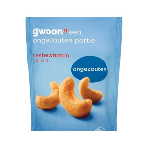 g'woon Cashew Noten Ongezouten 200 gram