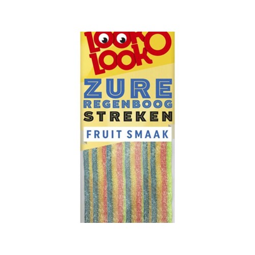 Look-O-Look zure regenboog streken Zak 125 gram