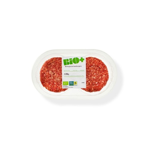 Bio+ runder hamburger 2 stuks