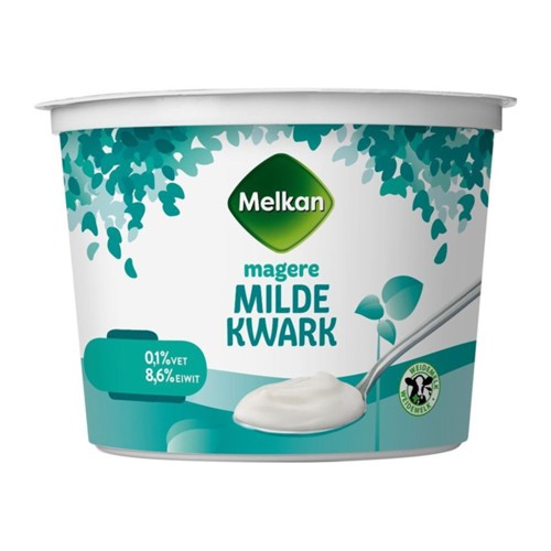 Melkan milde magere kwark 500 gram
