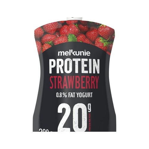 Melkunie protein yoghurt aardbei 200 gram