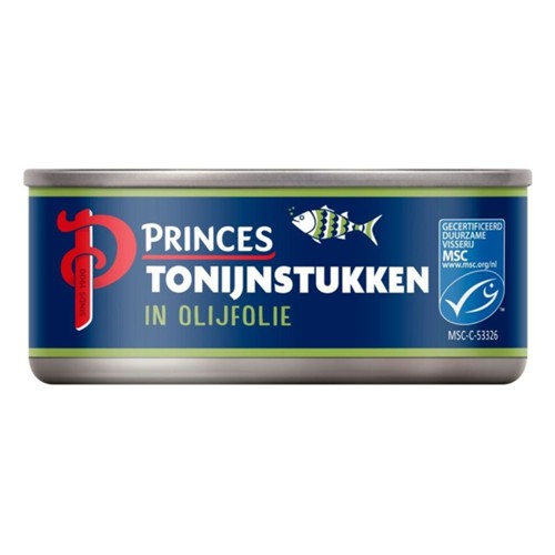 Princes tonijnstukken in olijfolie Blik 145 gr