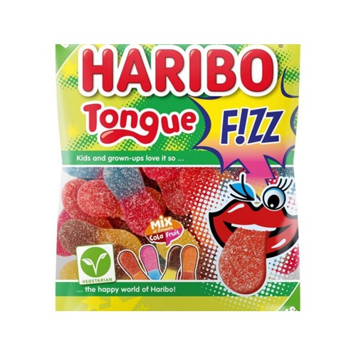 Haribo Tongue F!zz Kuipje 185 Gram