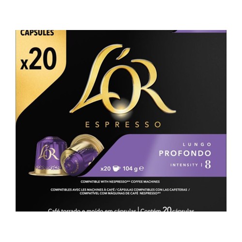 L'or koffiecapsules lungo profondo Doos 20 Stuks