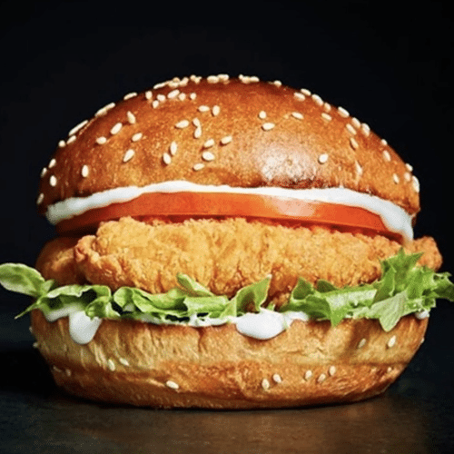 Spicy chicken burger
