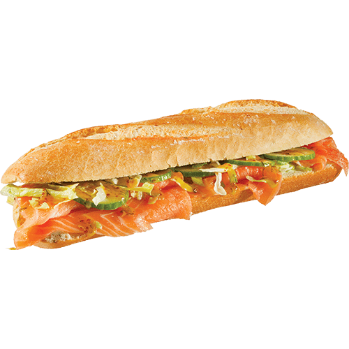 Baguette gerookte zalm combi deal