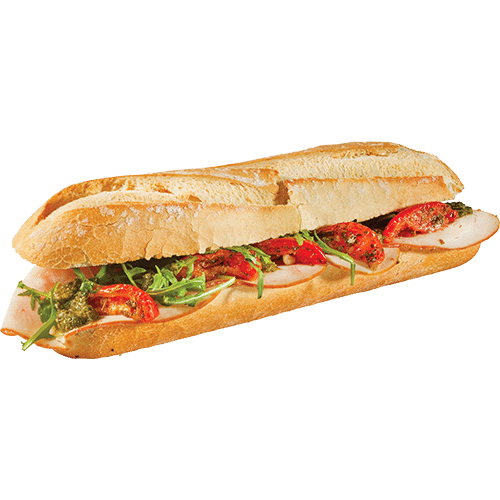Baguette kip pesto combi deal