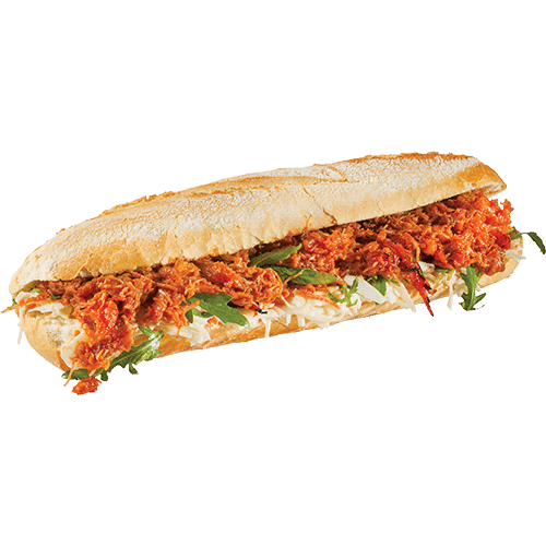 Baguette pulled chicken combi deal
