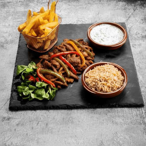 Griekse gyros schotel