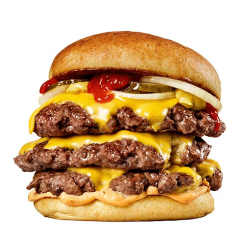 Smash burger triple